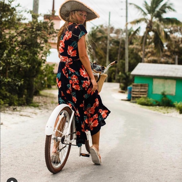 XIX palms wrap dress. Size 0 - Picture 2 of 3